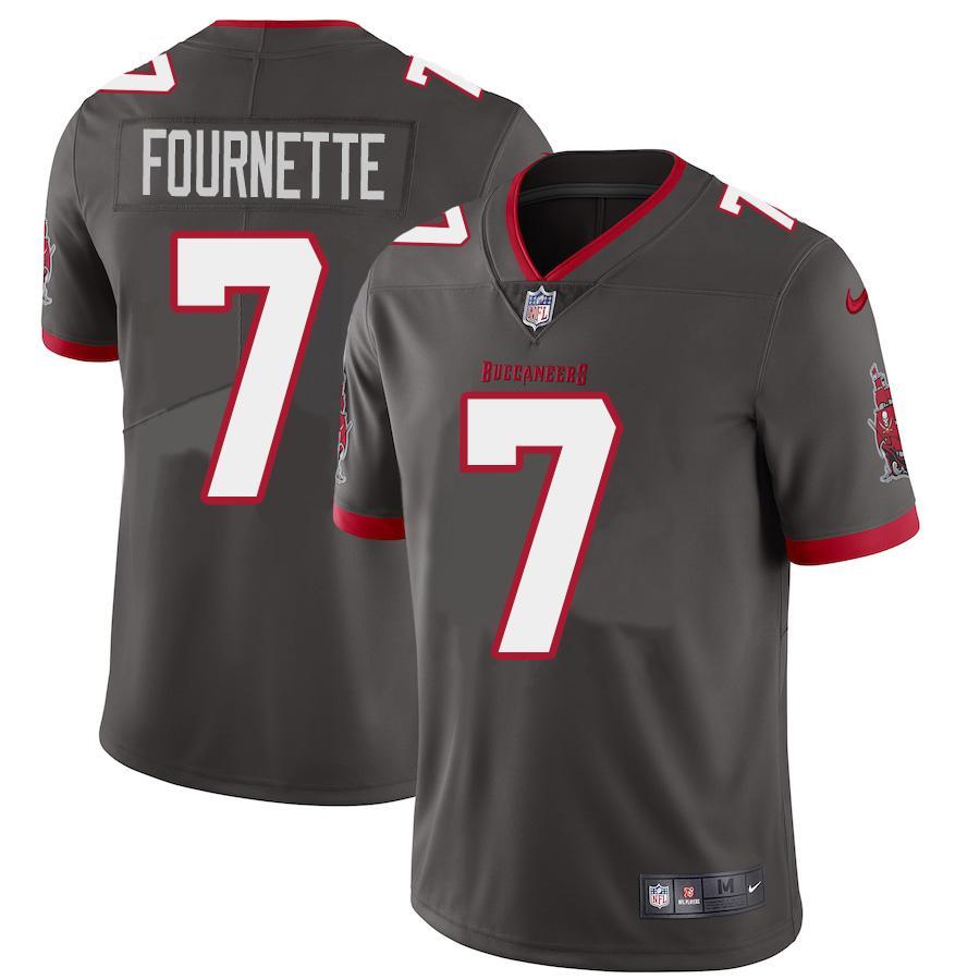 Tampa Bay Buccaneers #7 Leonard Fournette Nike Pewter Alternate Vapor Limited Jersey