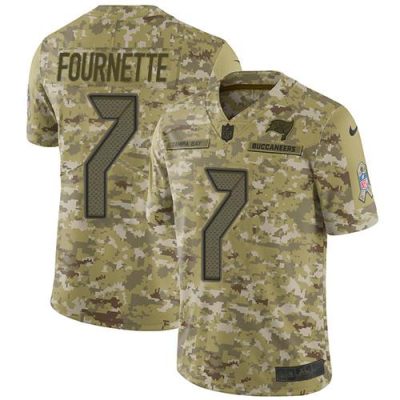 Tampa Bay Buccaneers #7 Leonard Fournette Camo Stitched NFL Limited 2018 Salute To Service Jersey