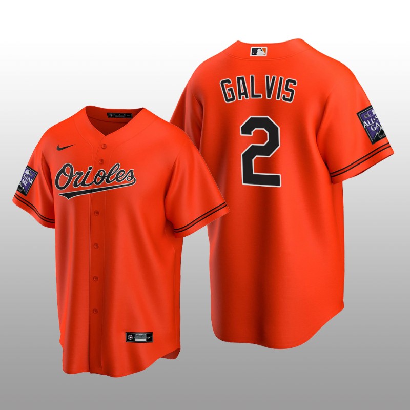 All-Star Game Baltimore Orioles Orange Alternate Jersey Replica Freddy Galvis
