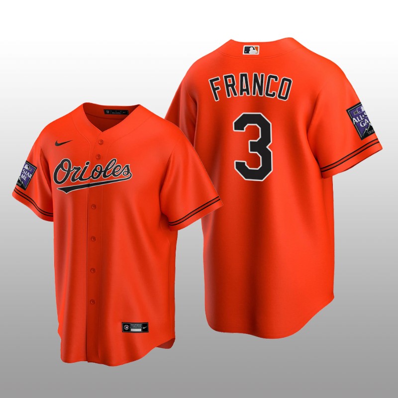 All-Star Game Baltimore Orioles Orange Alternate Jersey Replica Maikel Franco