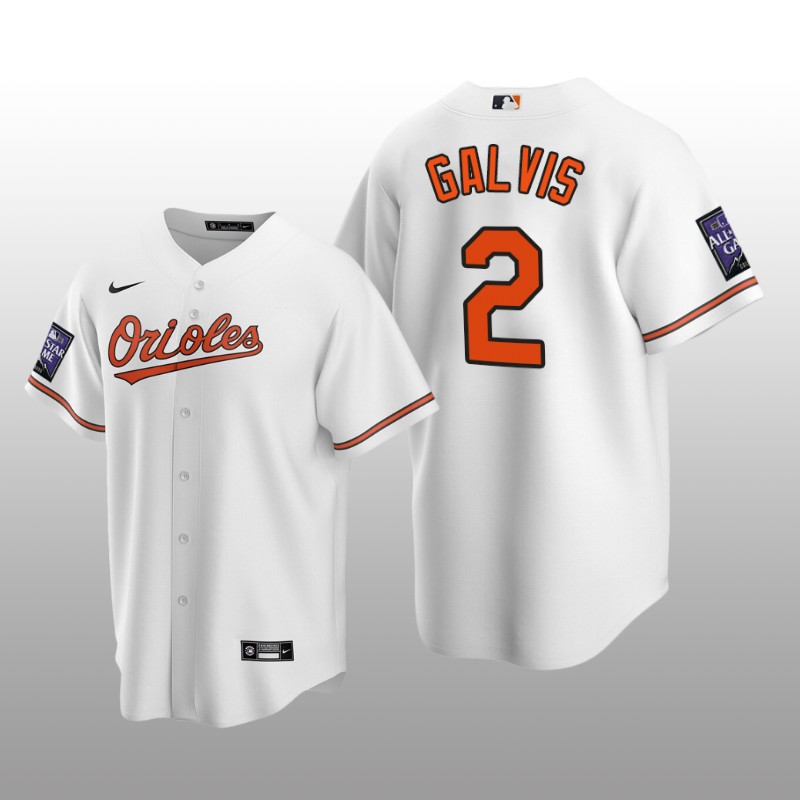 All-Star Game Baltimore Orioles White Home Jersey Replica Freddy Galvis