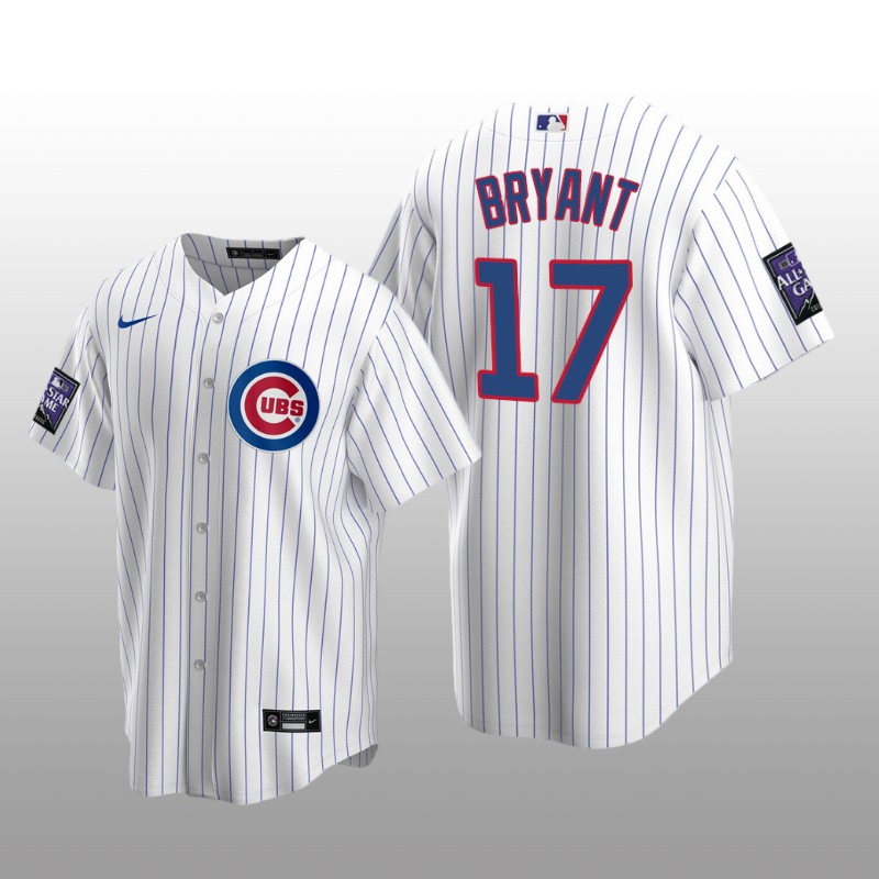 All-Star Game Chicago Cubs White Home Replica Kris Bryant Jersey