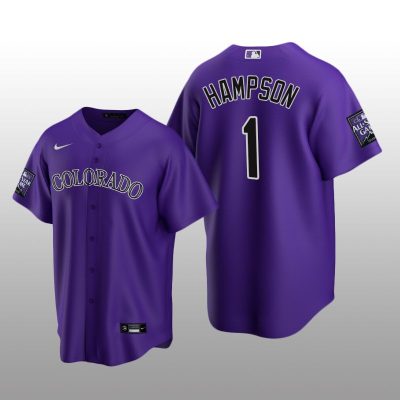 All-Star Game Colorado Rockies Alternate Jersey Replica Garrett Hampson Purple