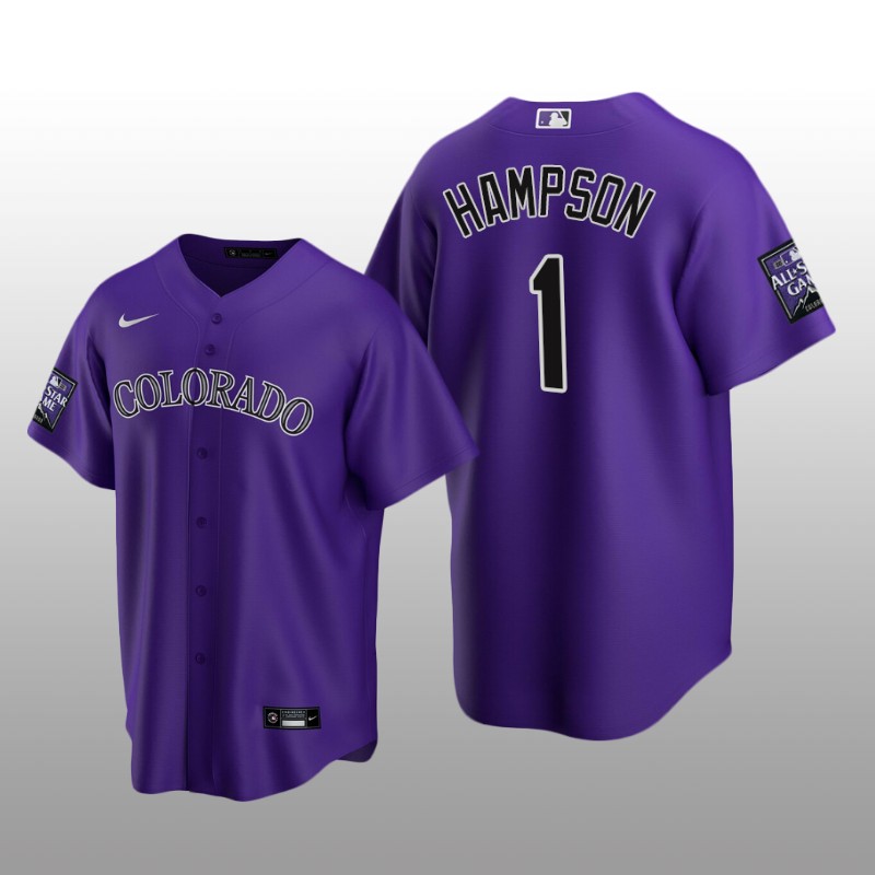 All-Star Game Colorado Rockies Alternate Jersey Replica Garrett Hampson Purple