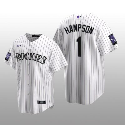 All-Star Game Colorado Rockies Home Jersey Replica Garrett Hampson White