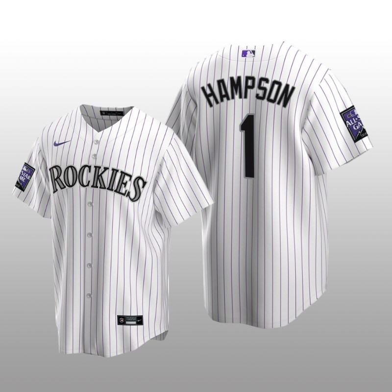 All-Star Game Colorado Rockies Home Jersey Replica Garrett Hampson White