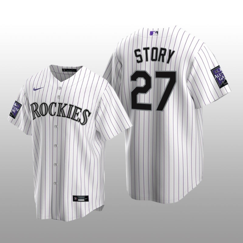 All-Star Game Colorado Rockies Home Jersey Replica Trevor Story White