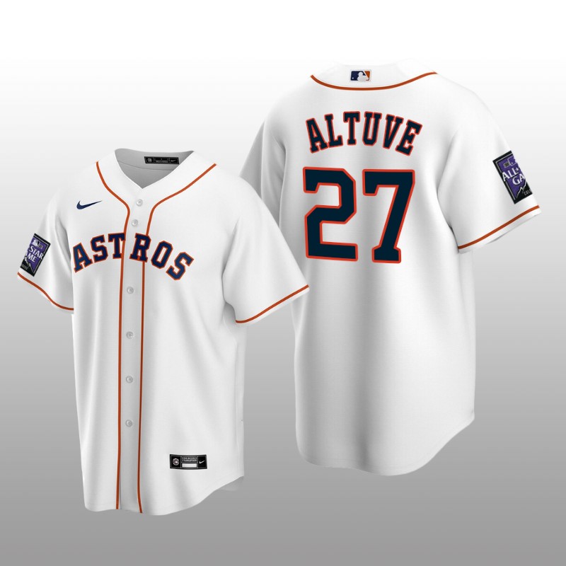 All-Star Game Houston Astros White Home Jersey Replica Jose Altuve