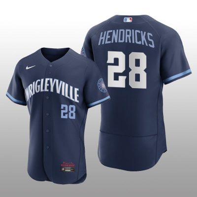 City Connect Chicago Cubs Kyle Hendricks Authentic Navy Jersey
