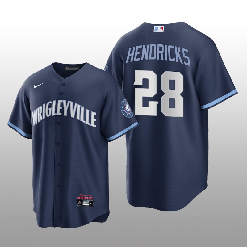 City Connect Chicago Cubs Kyle Hendricks Replica Navy Jersey