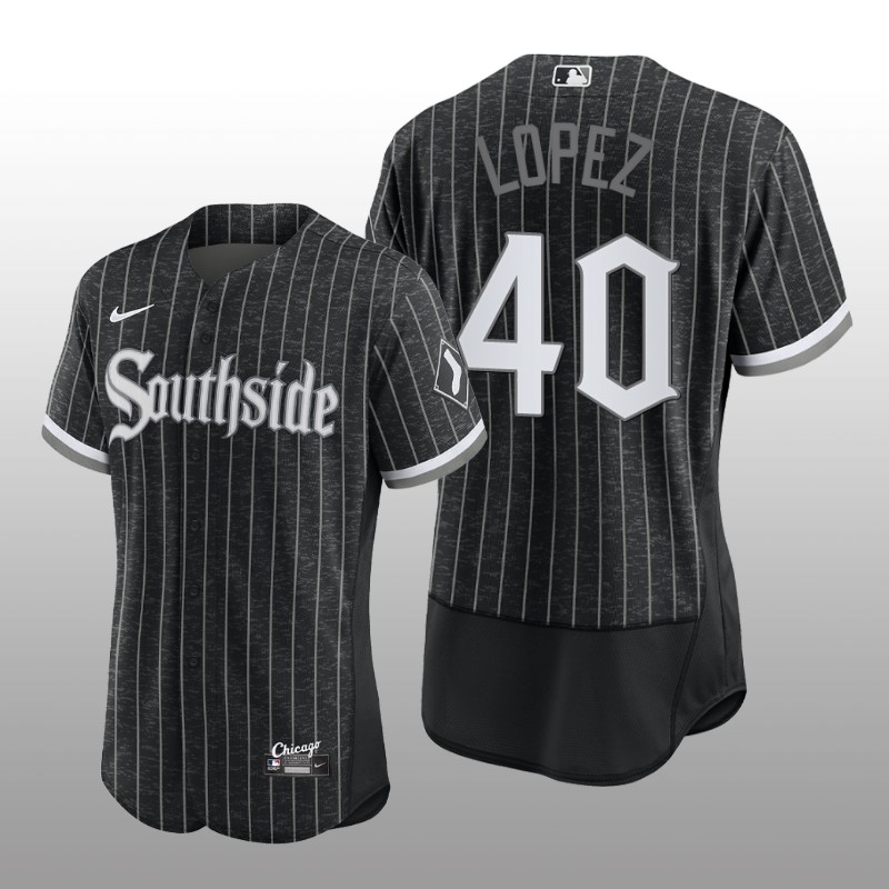 City Connect White Sox Black Authentic Men's Jersey Reynaldo Lopez