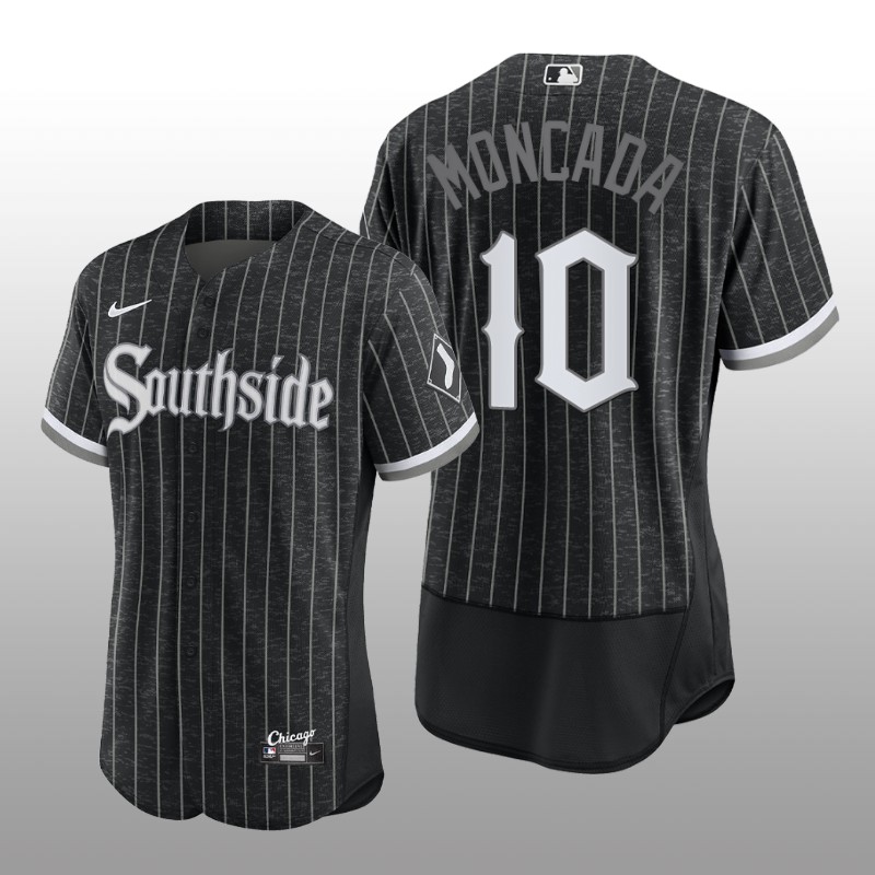 City Connect White Sox Black Authentic Men's Jersey Yoan Moncada