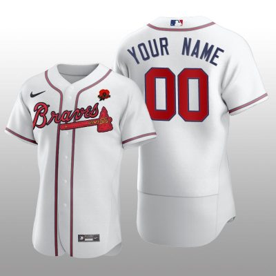 Memorial Day Custom Authentic White Jersey Atlanta Braves