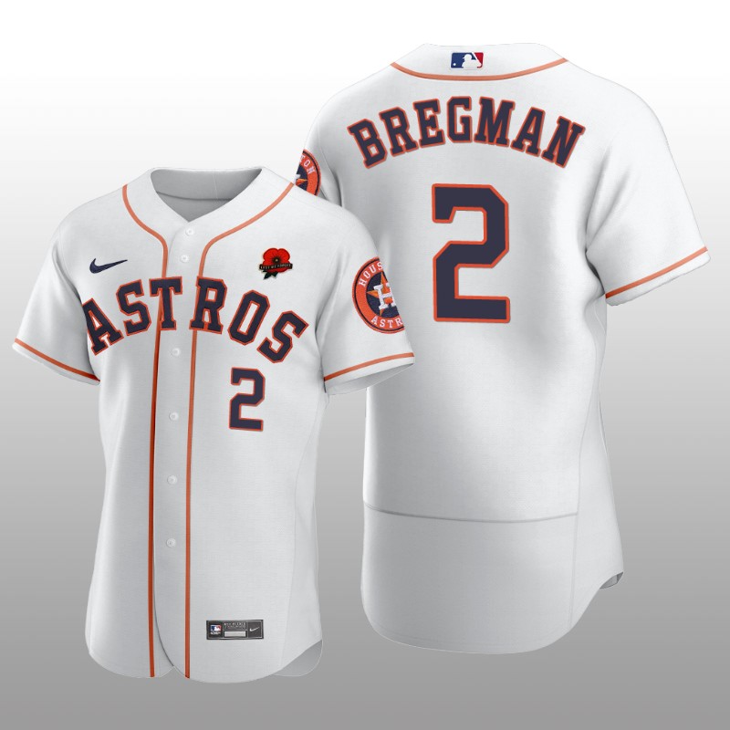 Memorial Day Houston Astros Alex Bregman Authentic White Jersey