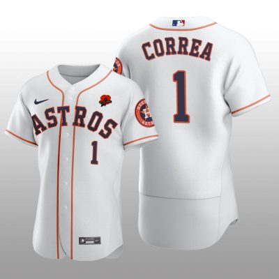 Memorial Day Houston Astros Carlos Correa Authentic White Jersey