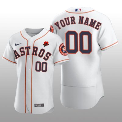Memorial Day Houston Astros Custom Authentic White Jersey