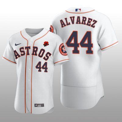 Memorial Day Houston Astros Yordan Alvarez Authentic White Jersey