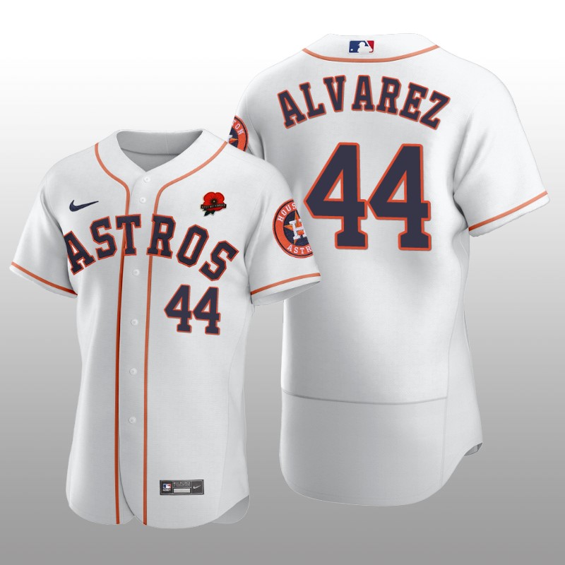 Memorial Day Houston Astros Yordan Alvarez Authentic White Jersey
