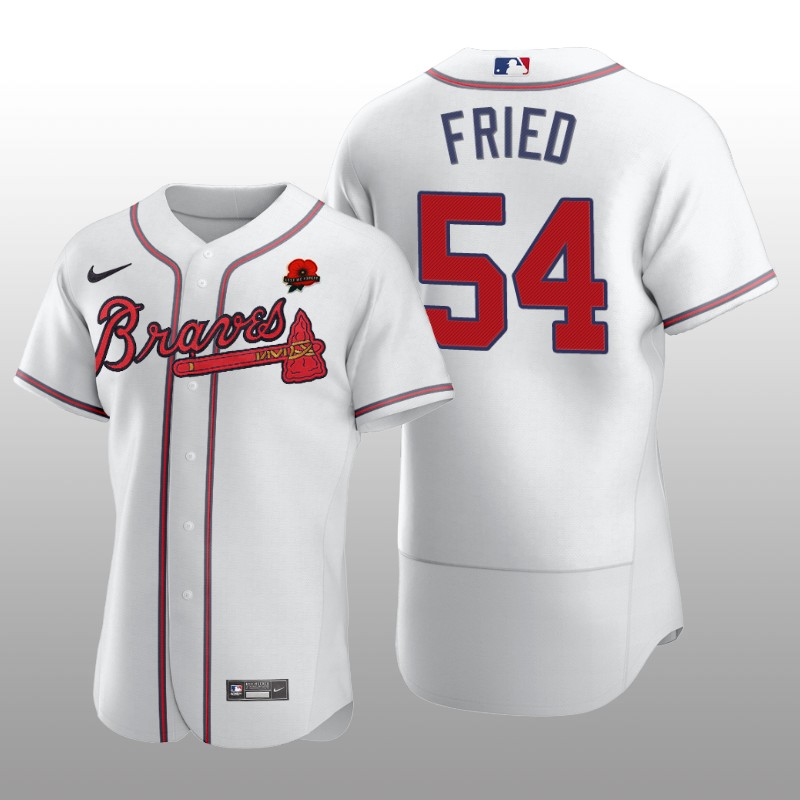 Memorial Day Max Fried Authentic White Jersey Atlanta Braves