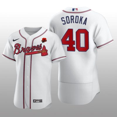 Memorial Day Mike Soroka Authentic White Jersey Atlanta Braves