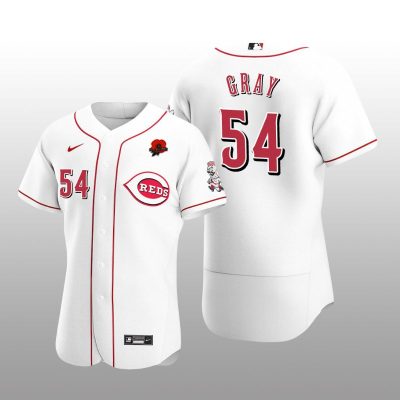 Memorial Day Sonny Gray Authentic White Jersey Cincinnati Reds