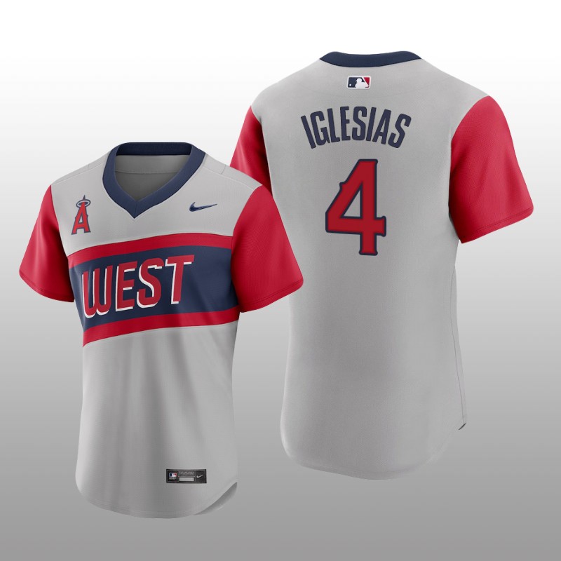 Angels Jose Iglesias Little League Classic Gray Road Authentic Jersey