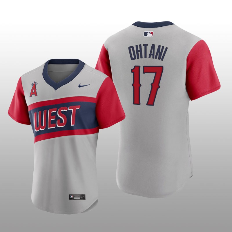 Angels Shohei Ohtani Little League Classic Gray Road Authentic Jersey
