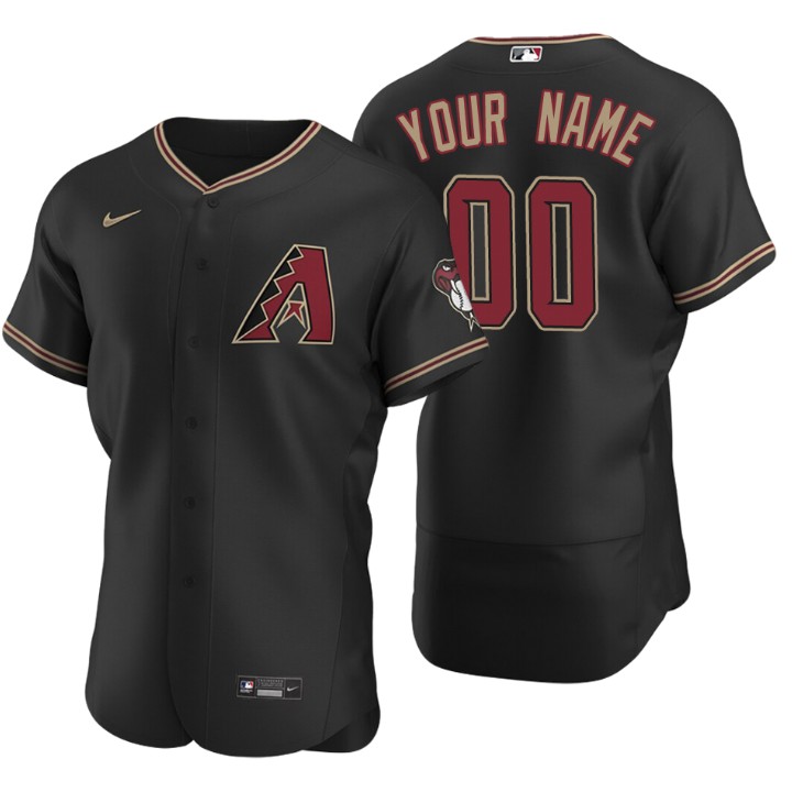 Arizona Diamondbacks 2020 Alternate Black Authentic Men's Custom Jersey