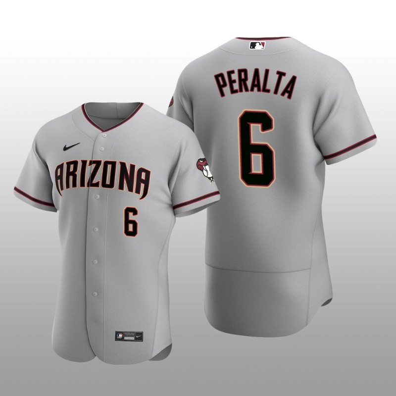 Arizona Diamondbacks David Peralta Authentic Road Gray Jersey