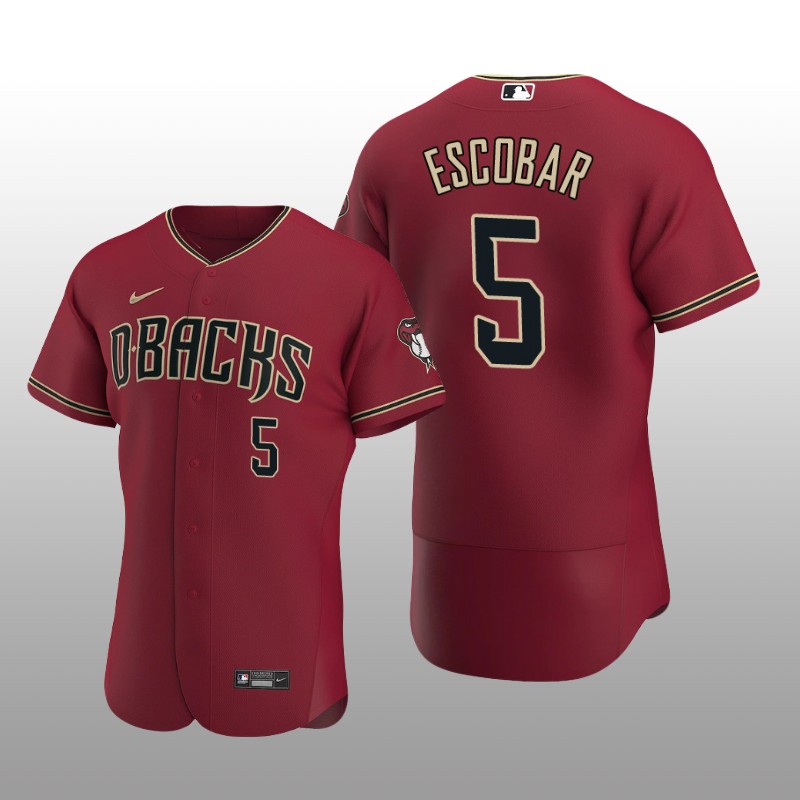 Arizona Diamondbacks Eduardo Escobar Authentic Alternate Crimson Jersey