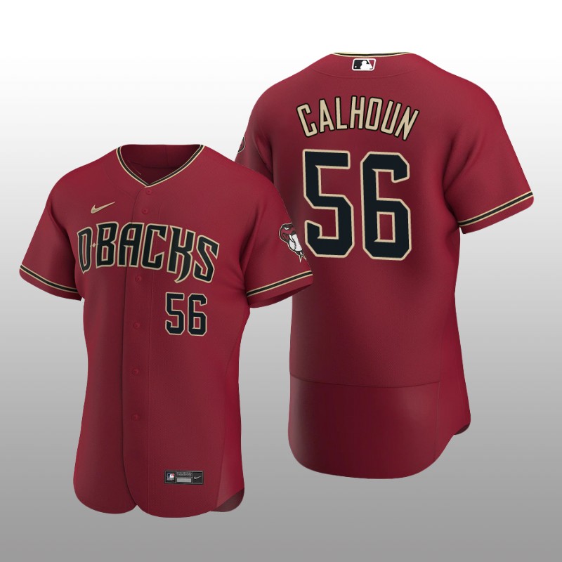 Arizona Diamondbacks Kole Calhoun Authentic Alternate Crimson Jersey