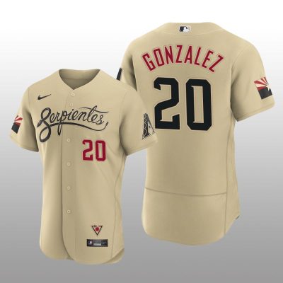 Arizona Diamondbacks Luis Gonzalez City Connect Authentic Gold Jersey