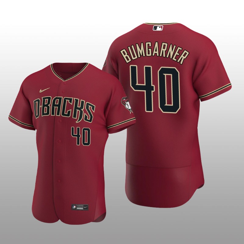 Arizona Diamondbacks Madison Bumgarner Authentic Alternate Crimson Jersey