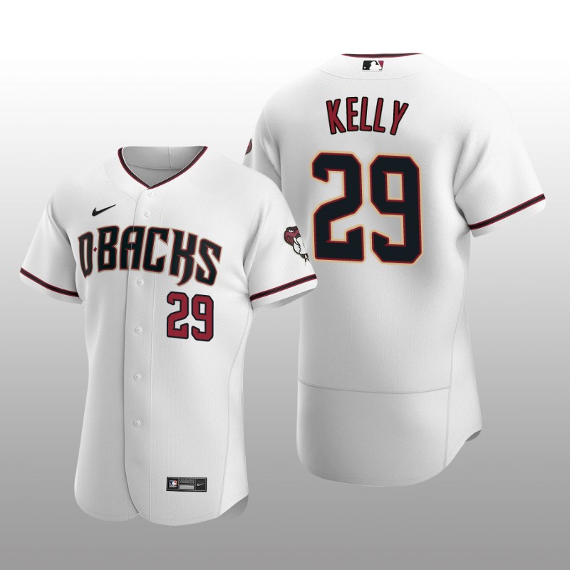 Arizona Diamondbacks Merrill Kelly Authentic Home White Jersey