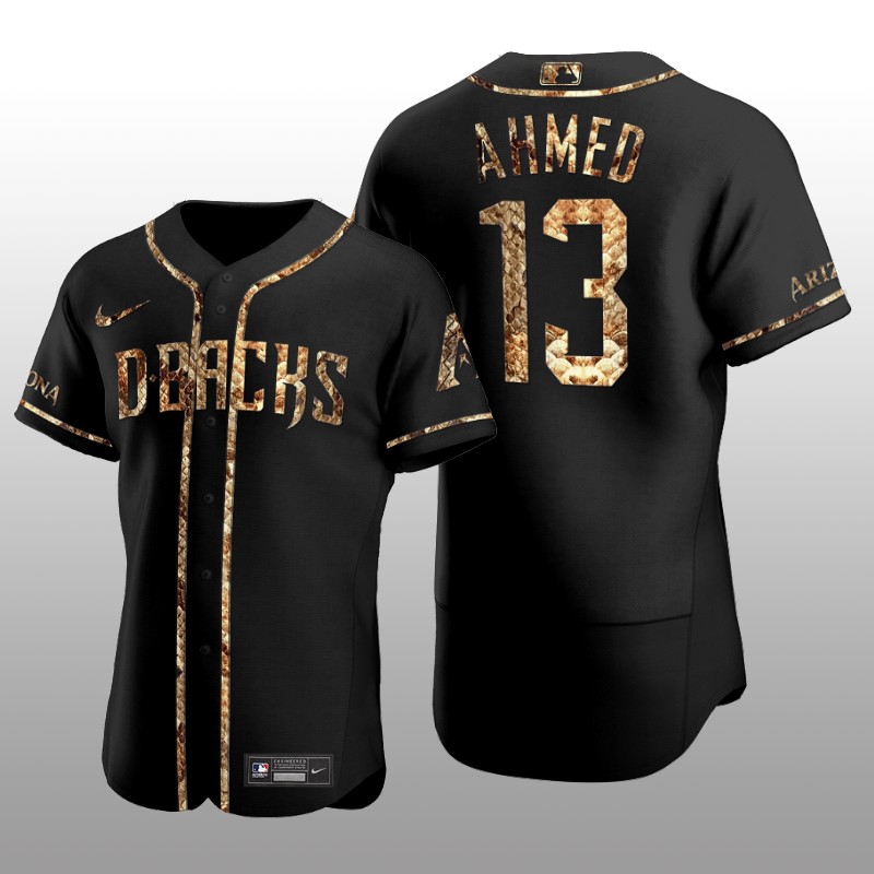 Arizona Diamondbacks Nick Ahmed Python Skin Authentic Black Jersey