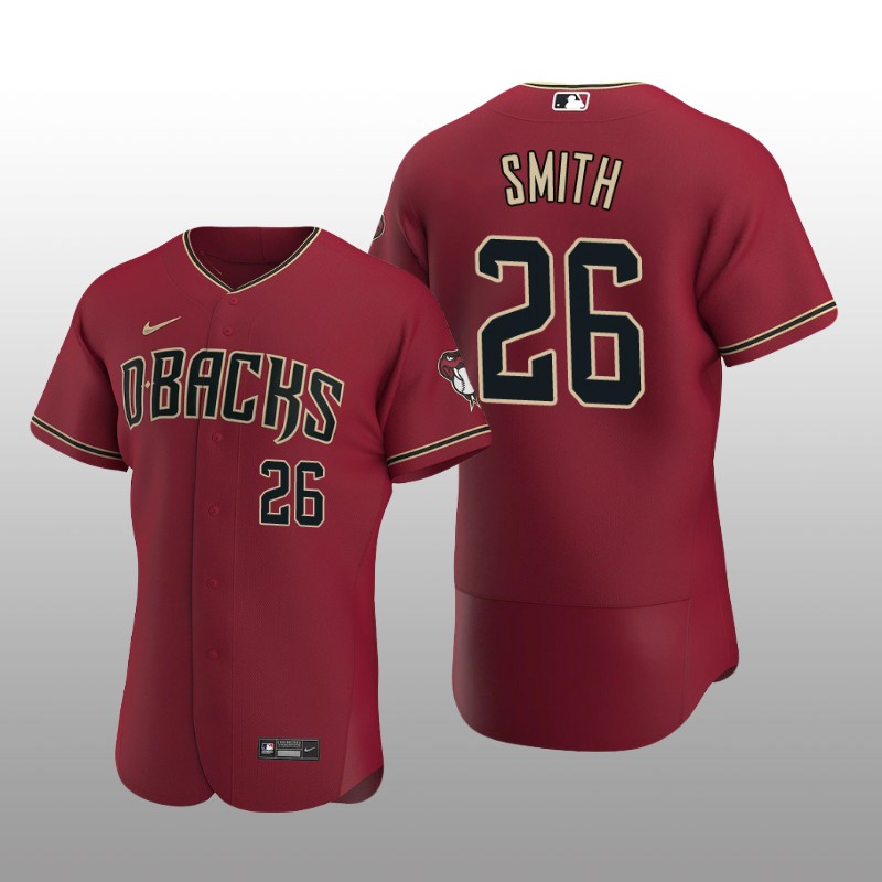 Arizona Diamondbacks Pavin Smith Authentic Alternate Crimson Jersey