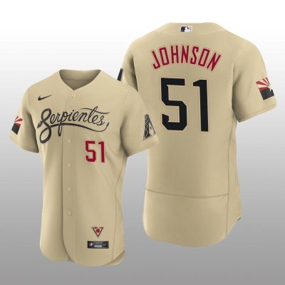 Arizona Diamondbacks Randy Johnson City Connect Authentic Gold Jersey