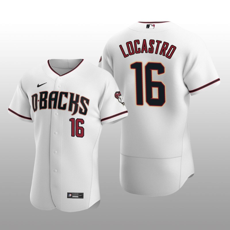 Arizona Diamondbacks Tim Locastro Authentic Home White Jersey