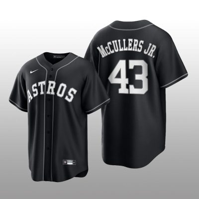 Astros Lance McCullers Jr. All Black Fashion Serise Replica Jersey Black White