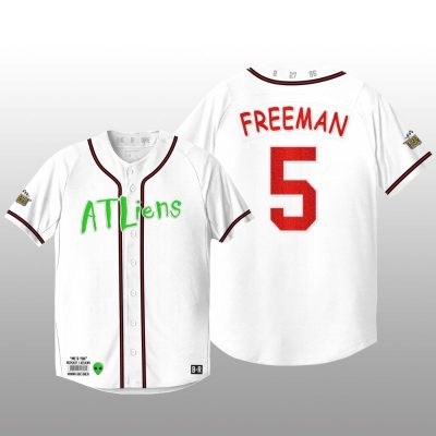 Atlanta Braves 25th Anniversary Freddie Freeman White Baseball Jersey