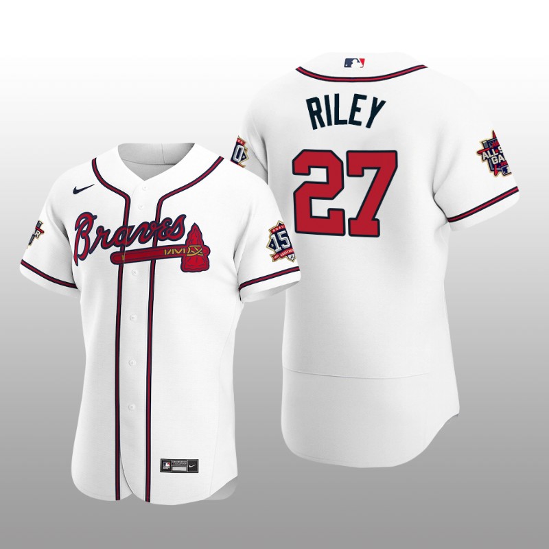 Atlanta Braves Austin Riley White MLB All-Star Game Patch Official Authentic Custom Jersey