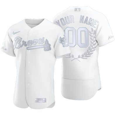 Atlanta Braves Custom White Awards Collection Jersey