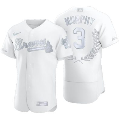 Atlanta Braves Dale Murphy White Awards Collection NL MVP Jersey