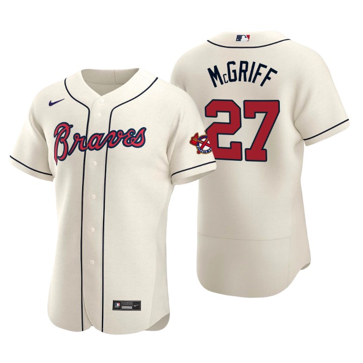 Atlanta Braves Fred McGriff Cream Authentic 2020 Alternate Jersey
