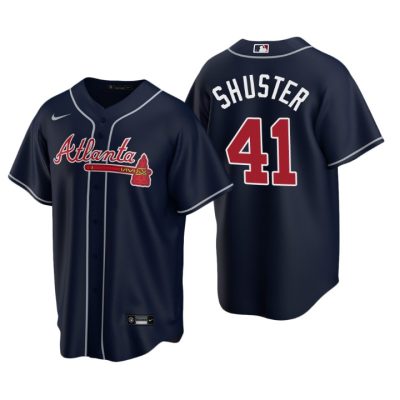 Atlanta Braves Jared Shuster Navy 2020 MLB Draft Alternate Replica Jersey