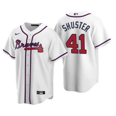 Atlanta Braves Jared Shuster White 2020 MLB Draft Home Replica Jersey