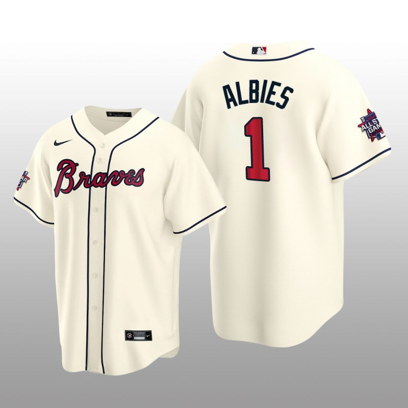 Atlanta Braves Ozzie Albies Cream MLB All-Star Game Replica Alternate Jersey