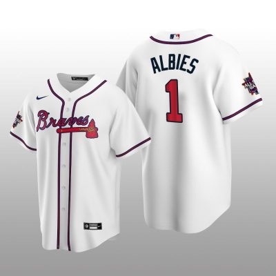 Atlanta Braves Ozzie Albies White MLB All-Star Game Replica Home Jersey