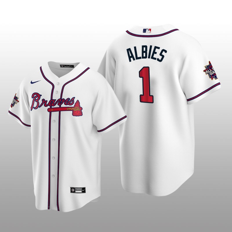 Atlanta Braves Ozzie Albies White MLB All-Star Game Replica Jersey