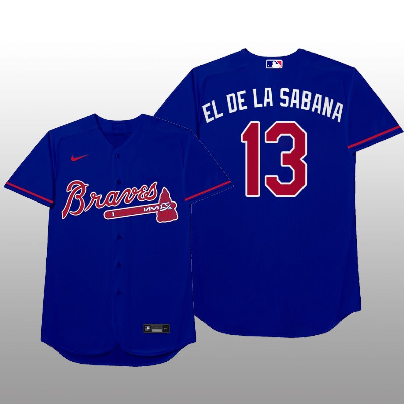 Atlanta Braves Ronald Acuna Jr. MLB Players Weekend Nickname Blue Jersey